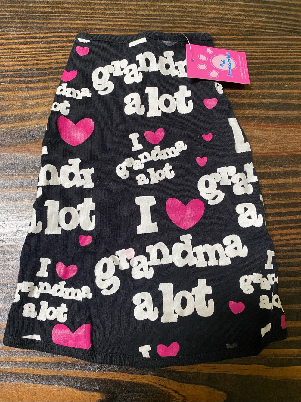 Dog Tee 'I ♥ Grandma A Lot' - size Medium